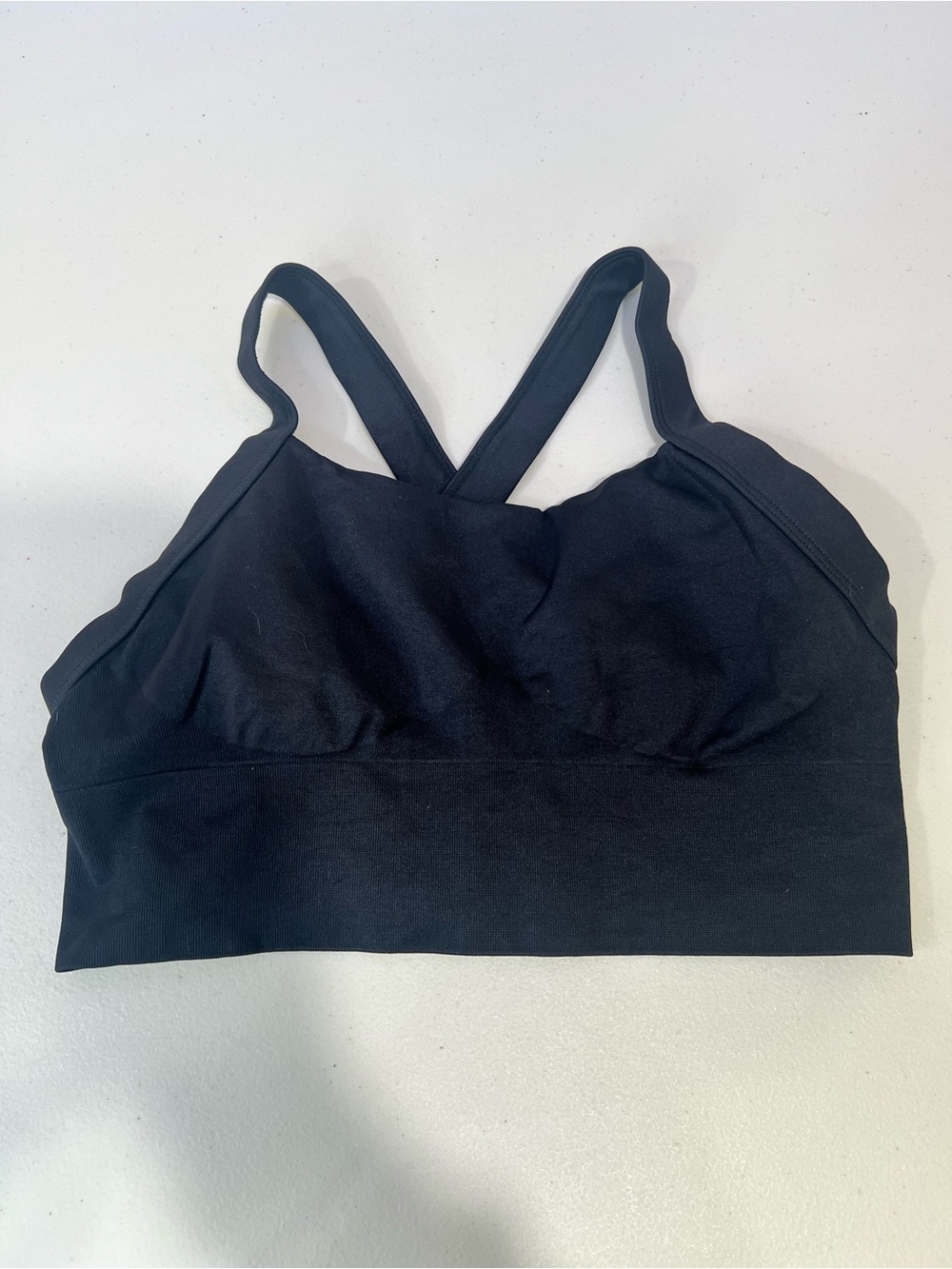 Black Women's Seamless Crossback Bralette